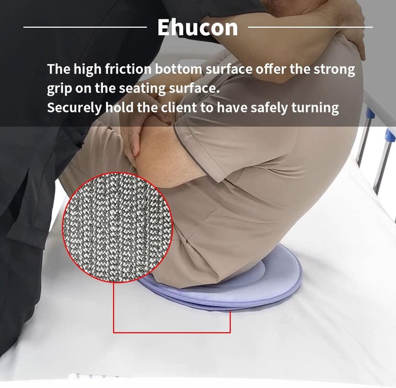 Ehucon 360 Degree Swivel Seat Cushion for Car,Rotating Seat Cushion Pivot Disc Pad for Elderly,Swivel Car Seat Chair Assist to Turning Easily from Bed to Wheelchair(Pack of 1 Count(19.6"X19.6")) - Image 4
